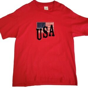 Vintage 90s College Ware USA Single Stitch Center Logo Shirt Size XL